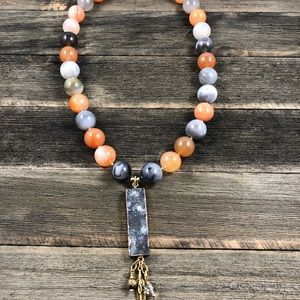 ✨New✨Druzy and Moonstone Statement Necklace